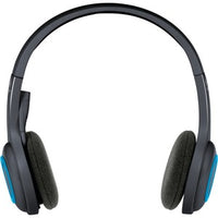 Logitech H600 Headset - Stereo - Wireless - 32.8 ft - Over-the-head - Binaural - Ear-cup - Noise Cancelling Microphone - Noise Canceling - Blue, Black