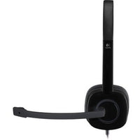 Logitech Stereo Headset H151 - Stereo - Mini-phone (3.5mm) - Wired - 22 Ohm - 20 Hz - 20 kHz - Over-the-head - Binaural - Supra-aural - 5.9 ft Cable - Noise Canceling - Black