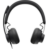 Logitech Zone HeadsetLogitech Zone Headset - Stereo - USB Type C - Wired - 32 Ohm - 20 Hz - 16 kHz - Over-the-head - Binaural - Circumaural - 6.2 ft Cable - Uni-directional, Omni-directional Microphone Less