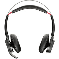 Plantronics B825-M Voyager Focus UC Headset (Without Stand) - Stereo - Wireless - Bluetooth - Over-the-head - Binaural - Supra-aural Less