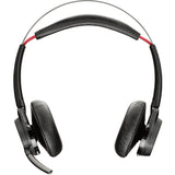 Plantronics B825-M Voyager Focus UC Headset (Without Stand) - Stereo - Wireless - Bluetooth - Over-the-head - Binaural - Supra-aural Less