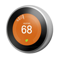 Google T3007EF Nest Learning Wireless Smart Thermostat, 3rd Gen, Stainless Steel