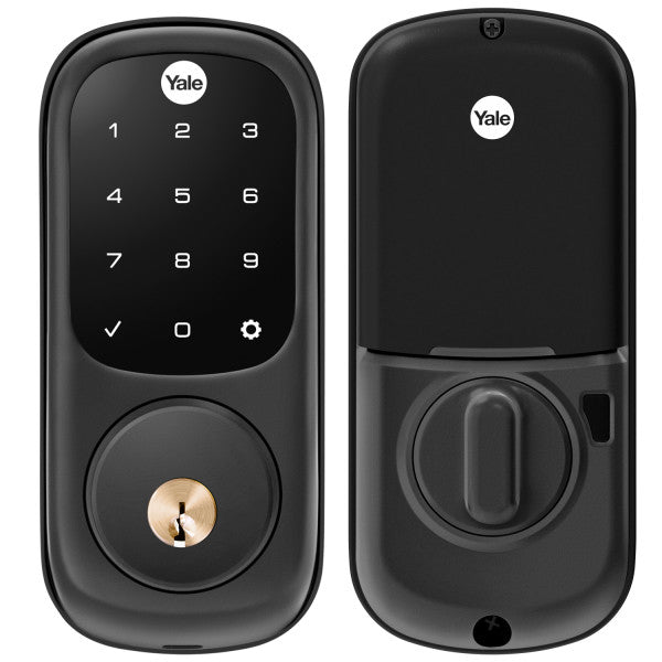 Yale YRD226-ZW2-BSP Assure Lock Touchscreen Deadbolt With Z-Wave Plus, Black Suede