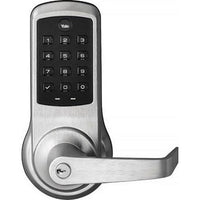 Yale NTB610-ZW2-626 nexTouch Cylindrical Bored Lock, Key Override, Pushbutton Keypad, Z-Wave, Satin Chrome Plated