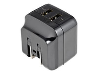 STARTECH.COM 2 PORT USB WALL CHARGER, 17W WALL CHARGER HUB (2.4A & 1A PORT), DUAL PORT USB-A POWER