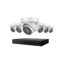 Hikvision EKI-K82T46 4K Surveillance Value Express 7-Piece Kit, (1) ERI -K108 -P8 NVR, (6) ECI -T244F2 Cameras