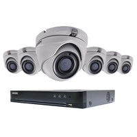 Hikvision T7208U2TA6 5 MP TurboHD Kit, (1) DS-7208HUI-K2-2TB DVR + (6) TurboHD DS-2CE56H0T-ITMF Cameras