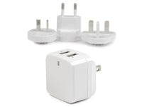 DUAL PORT USB WALL CHARGER 17W/3.4A